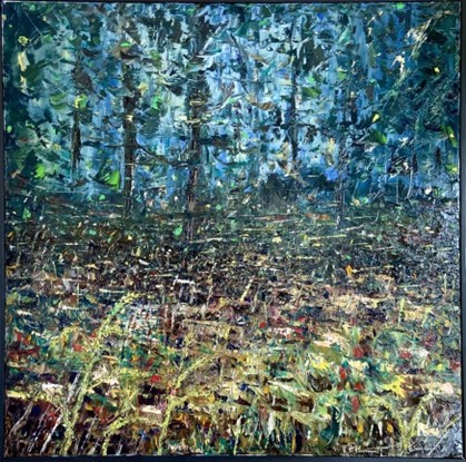 Une image contenant peinture, art, forêt, paysage
Description générée automatiquement