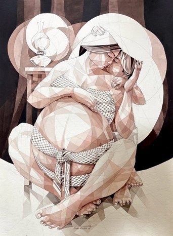 Une image contenant croquis, peinture, Visage humain, dessin
Le contenu généré par l’IA peut être incorrect.